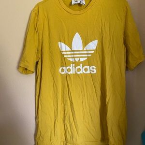 adidas yellow/white t-shirt